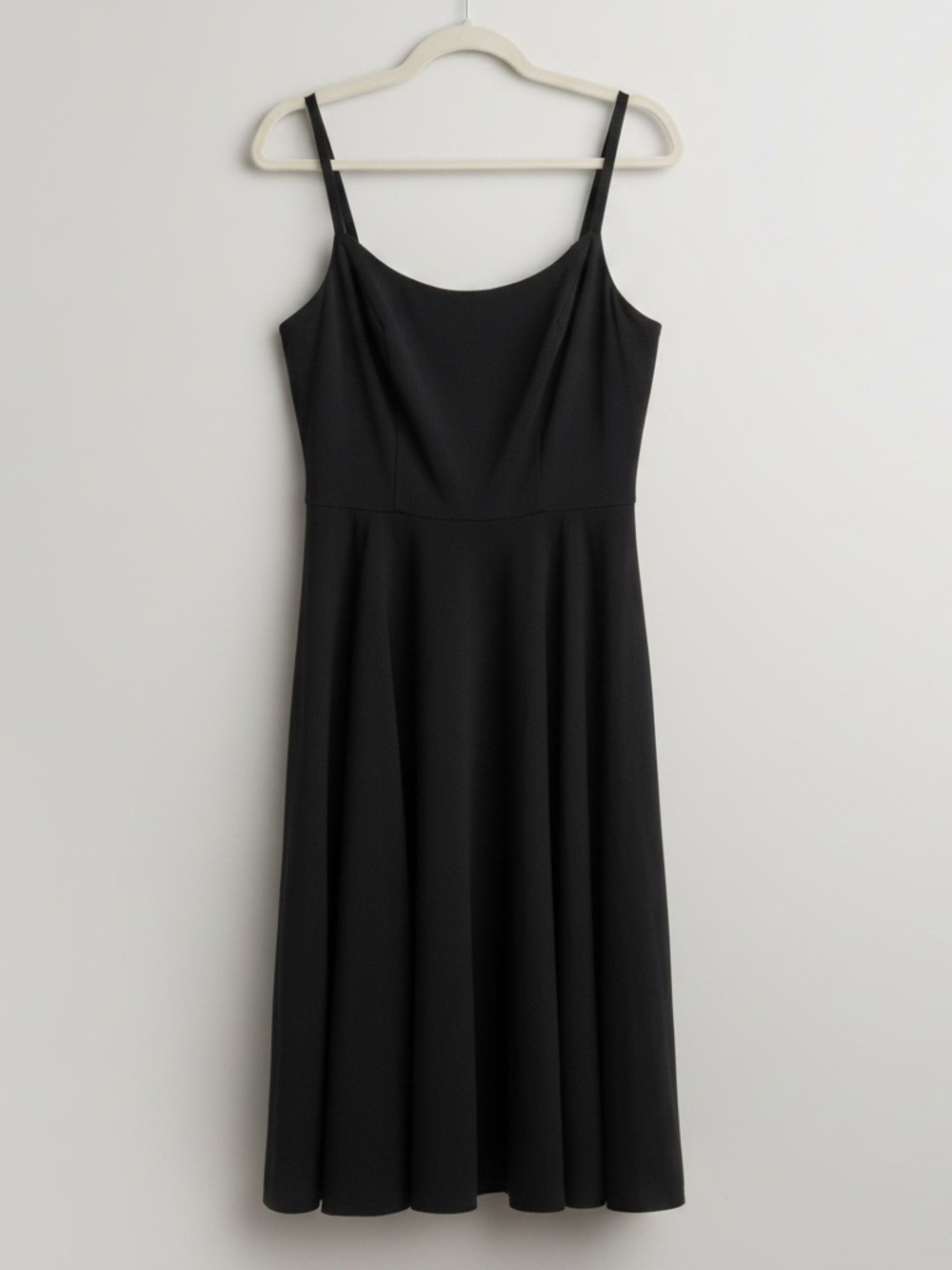 Mario Balthazar Vintage Black Spaghetti Strap Midi Dress Size 6 Cotton Blend